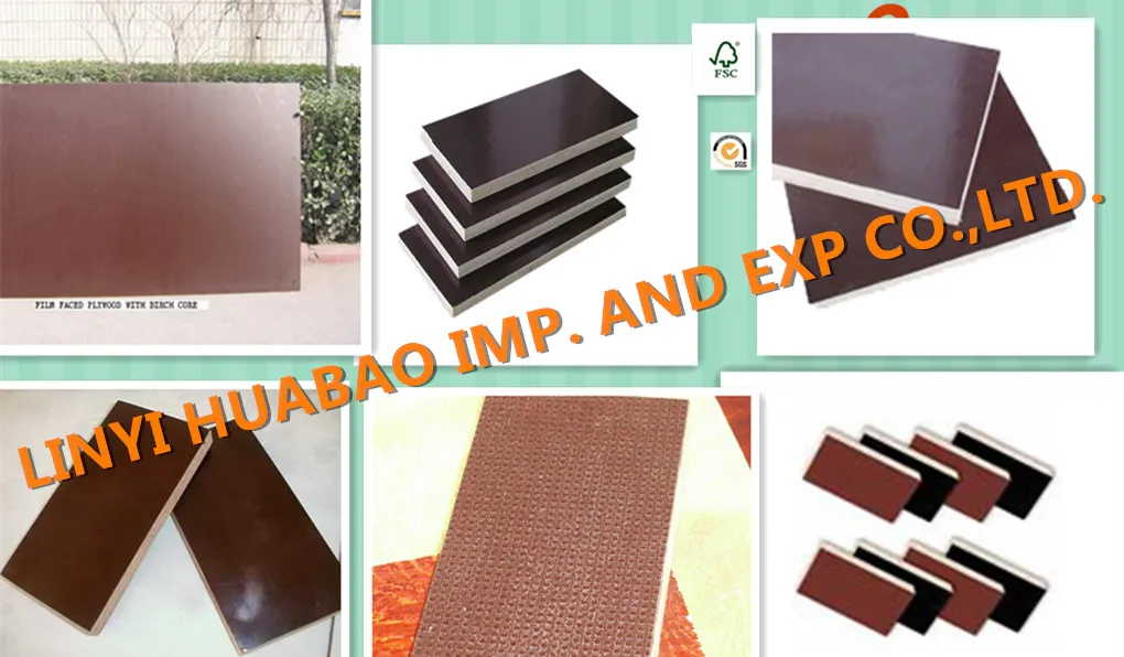 Top Quality Construction Marine Plywood 1220*2440mm Size (HBC006)