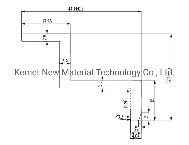 U Shape Aluminium Profile Component for Solar Modular Panel