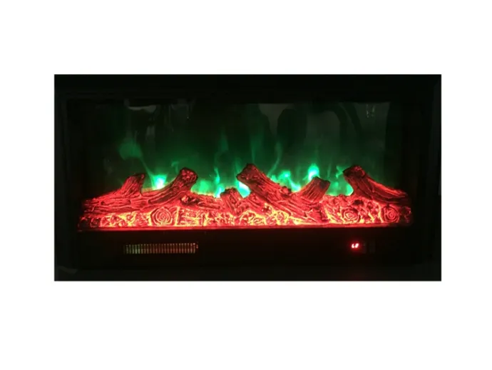 Wall Mounted LED Changeable Flame Thermostat Remote Control Electric Fireplace