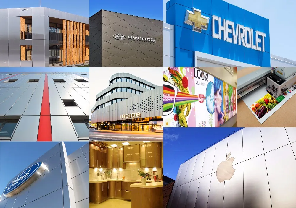 Weather Resistant Aluminum Composite Panel Exterior Uses Sandwich Panel