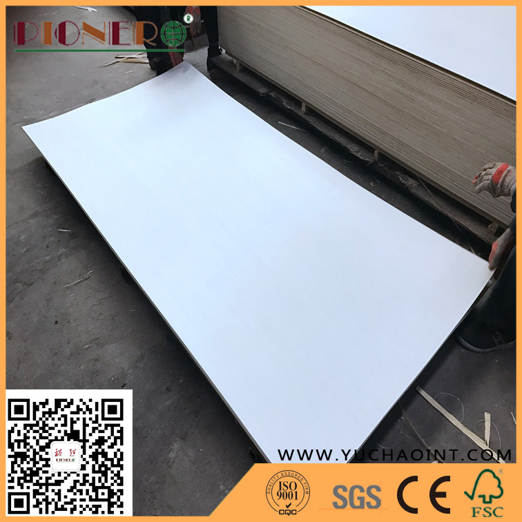 White Engineered Poplar Veneer Face Plywood for Furniture