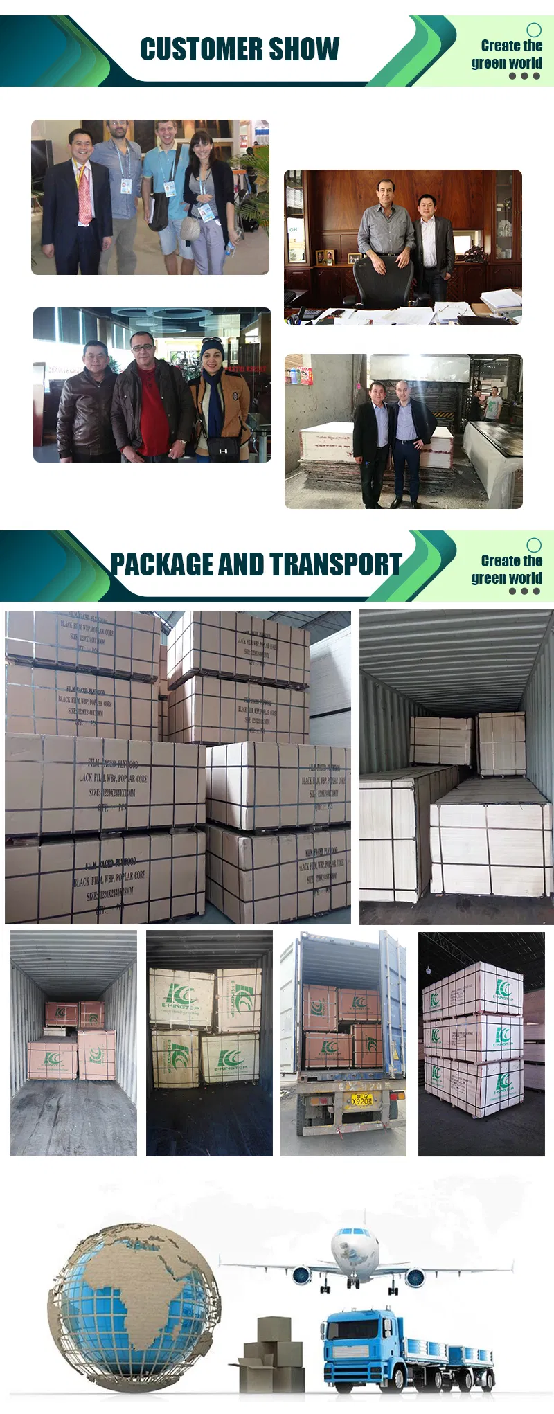 Wholesale 15mm Brown Film Faced Plywood, Shutter Plywood, Formwork Plywood